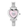 Y2K Vintage Zircon 9MM Width Italian Charm Heart Shape Watch High Quality Stainless Steel Bracelets Bangle for Birthday Gifts