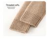 Women's Cashmere Round Neck Sweater - Thick, Versatile, Loose-Fit, Long Sleeve for Autumn/Winter