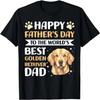 Alles Gute zum Vatertag für den weltbesten Golden Retriever Papa T-Shirt
