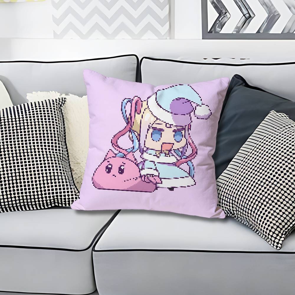 NNeedy Streamer OOverload Anime Celebrity Merchandise AllMatch Printed Pillow Case Sofa Car Office Room Decoration Protector