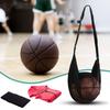 Mesh Bag Adjustable Basketball Bag Sports Equipment Bag with Zipper Pocket for Basketball Football Volleyball Soccer
