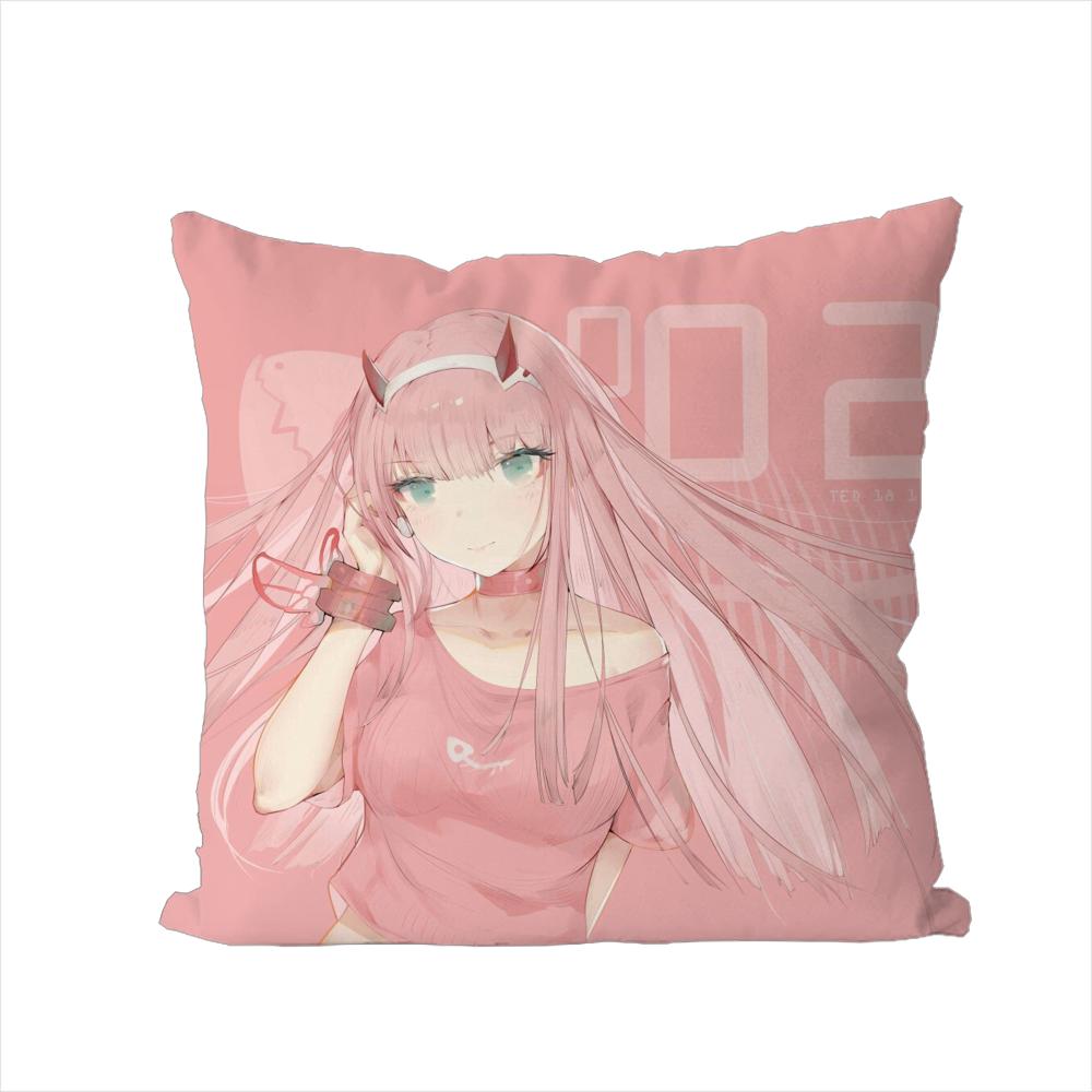 

Наволочка для подушки Darling In The FranXX для автомобиля, дивана, декоративная, домашняя, двусторонняя печать, плюшевая, квадратная, декоративная подушка, чехол 30x30cm
