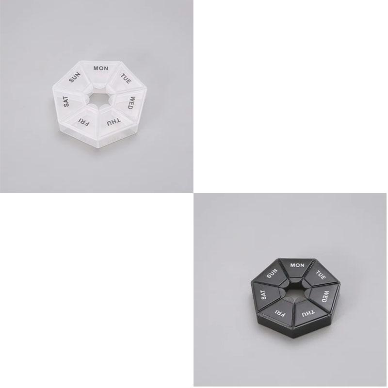 1-4pcs Mini Small Portable Travel Vitamin Pill Box Pills Cases Container Organizer Storage Tablets Grids Medicine Fish Oils