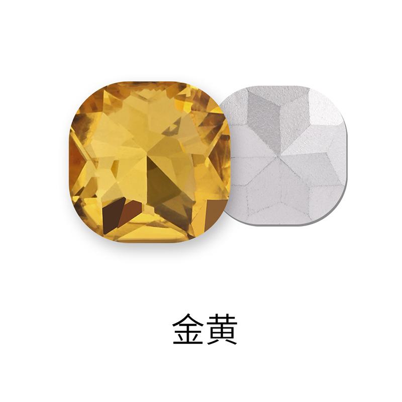 50 Stück Fette Quadratische Spitze Boden Speziell geformte Diamant Kleidung Gepäck Handyhülle Schuh Kristall Zubehör Spitze Boden Fetter Quadratischer Nagel