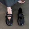 Sheepskin Version~ Temperament French Niche Design Sense with Soft Leather Retro Soft Sole Comfortable Women's Shallow Mouth Single Shoes