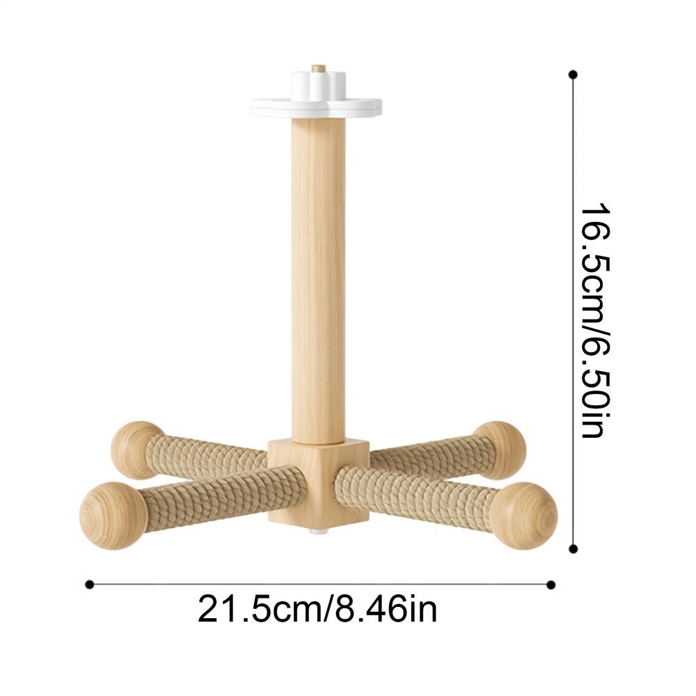 Bird Perch Rotating Wood Bird Perch Toy Interactive Windmill Design Chew Toy for Pet Birds Parrots Hanging Cage Accessories