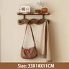 Entrance Hall Coat Rack Wall Mounted Clothes Scarf Storage Hooks Interior Clothing Bag Keys Organizer Hangers with Storage Rack