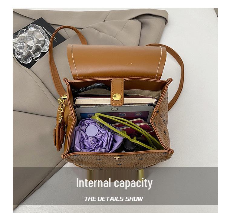 2025 Autumn Lightweight American Luxury Printed Versatile Backpack