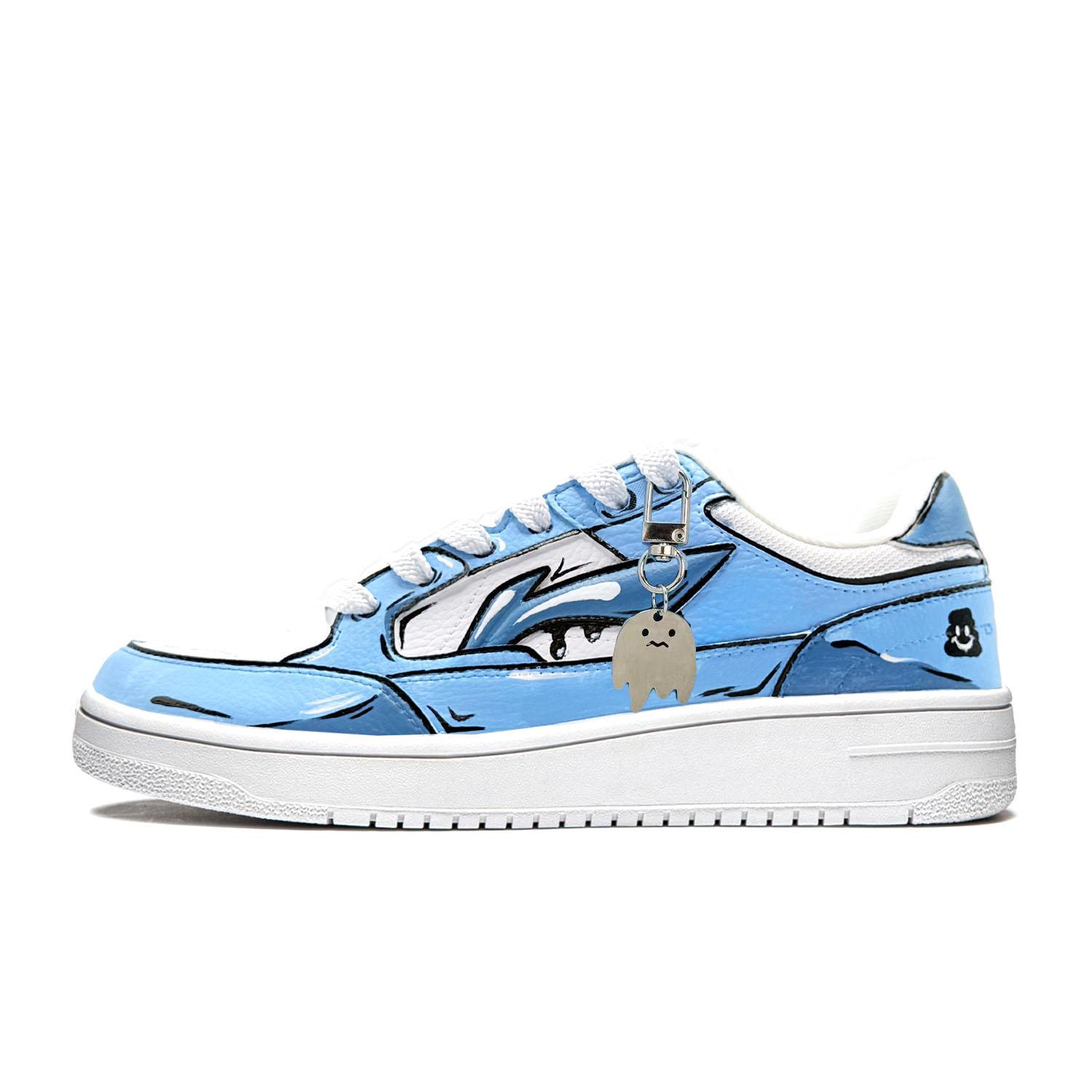 

Индивидуальные кроссовки Li Ning Tianji Weather s Son, Аниме, Устойчивые к истиранию, Низкие, Для скейтборда, Унисекс, Синий, Новые, AGCU095-5(Команда1293-) 36