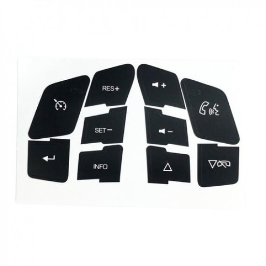 Steering Wheel Button Decal Stickers For Chevrolet Corvette C6 Malibu Pontiac G6