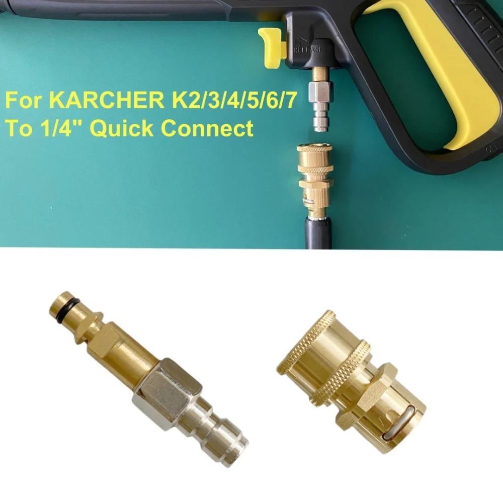 Hochdruckreiniger Zubehör 1/4 Schnellkupplung Anti-Verdreh-Adapter Schlauch und Wasserpistole verbinden für Karcher K Serie