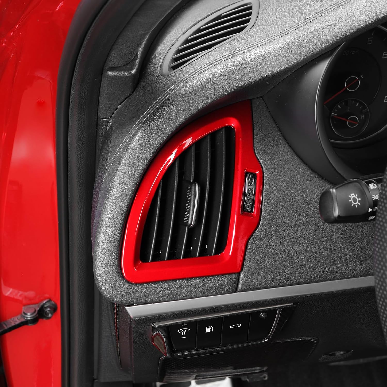 

YOUTOOCAR 2PCS Side Air Vent Covers Compatible with Kia Stinger 2018-2023 Accessories (Red) красный