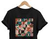 Abstraktes Geometrisches Kunst T-Shirt: Modernes Künstlerisches T-Shirt