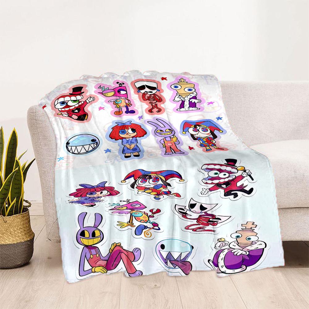 Digital Circus Blanket Ultra-Soft Perfect for Chair Livingroom Sofa for All Occasions Digital Print Best Holiday Gift for Friends Family