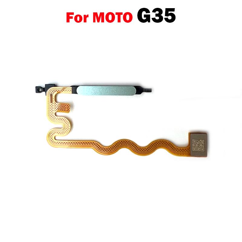 Per Motorola Moto G35 Pulsante Accensione Spegnimento Tasto Sensore Impronte Digitali Cavo Flessibile Componenti di Ricambio