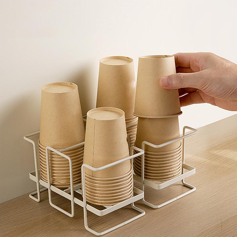 1Pcs Disposable Cup Storage Rack Cup Picker Cup Storage Rack Tea Cup Home Kitchen Paper Cup Display Rack Storage Supplies