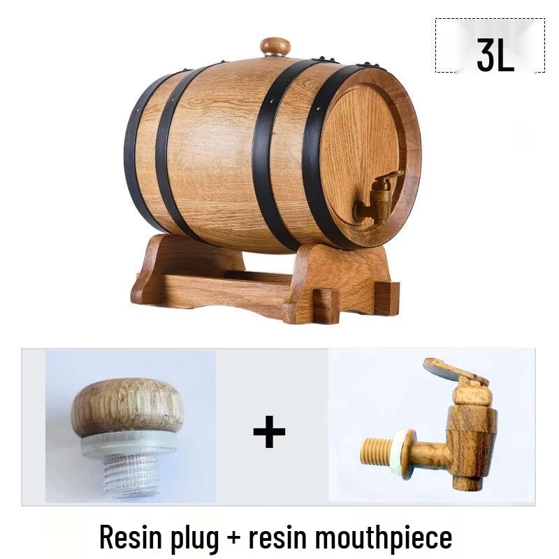 Solid Wood Oak Wine Barrel