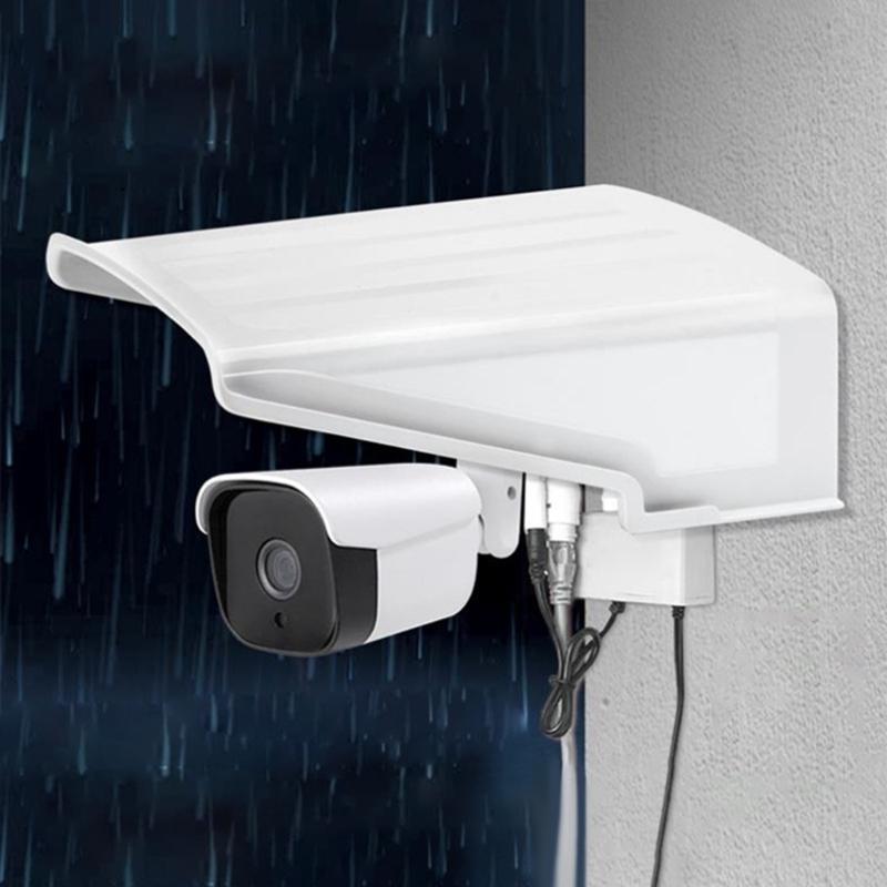 Plastic Security Camera Housing Dustproof Enclosure with Sunshade Designs Suitable for Enhances Monitoring Performances
