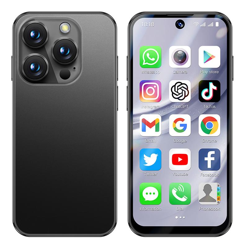 Soyes XS19 Pro Mini 4G Smartphone 3,88 pollici TFT Quad Core Dual SIM 5MP Fotocamera posteriore Bluetooth WIFI Tipo-C Impronta digitale Touchscreen Android Telefono cellulare