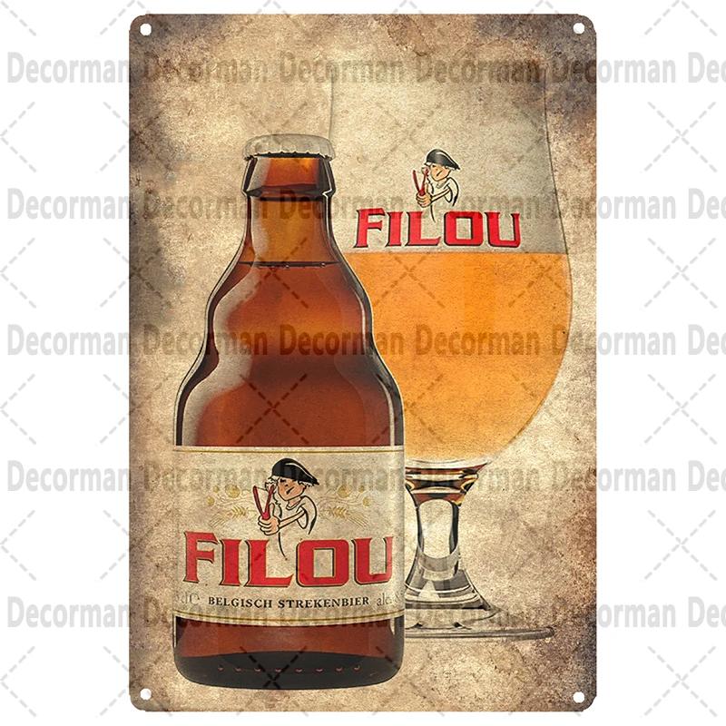 [ Mike86 ] Birra Belga PALM FILOU Cartello Metallico Poster Pittura Negozio Pub Decorazione LTA-3187 20*30 CM decoro vintage