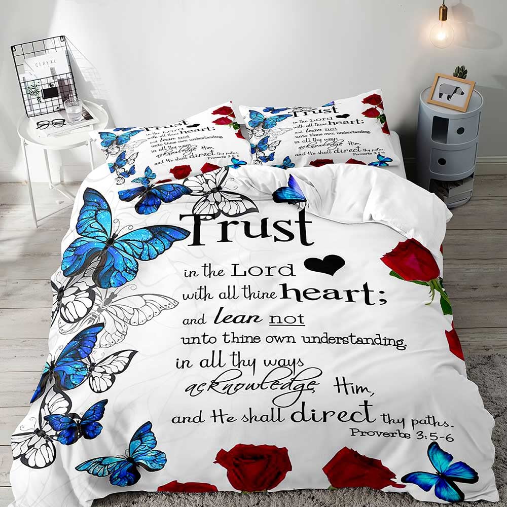 Boho Floral Soft Duvet Cover Set Young Girls Women Rom Quen Beding Set Vintage Buterfly Botanical Blosom Flower Warm Comforter Comfortable Quilt Cover