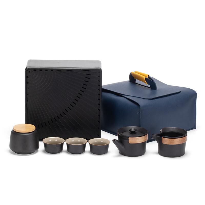 Portable Kung Fu Travel Tea Set with Side Handle Pot