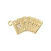 ZHUKOI Western Cowboy Desert Metal Pendant Golden Plated with CZ Stone Jewelry Accessories :VD1757-VD1765