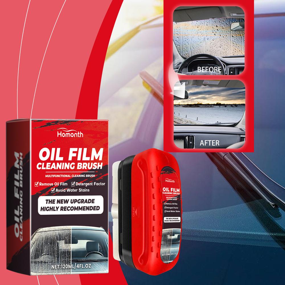 Auto Glass Sponge Cleaning Brush Removes Dirt Windshield Oil Film Cleaner Glass Oil Film Cleaning Brush Car Glass Oil Film Wipe