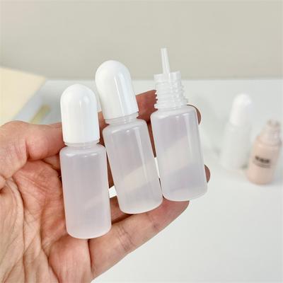 10Pcs Refillable Bottles With Cap Empty Dropper Bottle Transparent Plastic Foundation Cream Travel Cosmetic Sample Containers