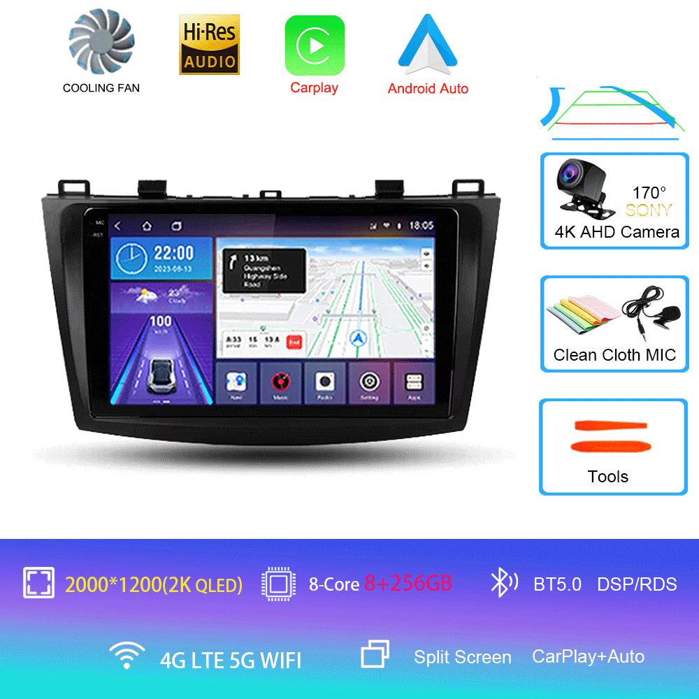 Android 14 Car Radio For Mazda 3 II For Mazda3 BL 2009 - 2013 Multimedia Video Player Navigation Stereo GPS No 2din 2 Din Dvd