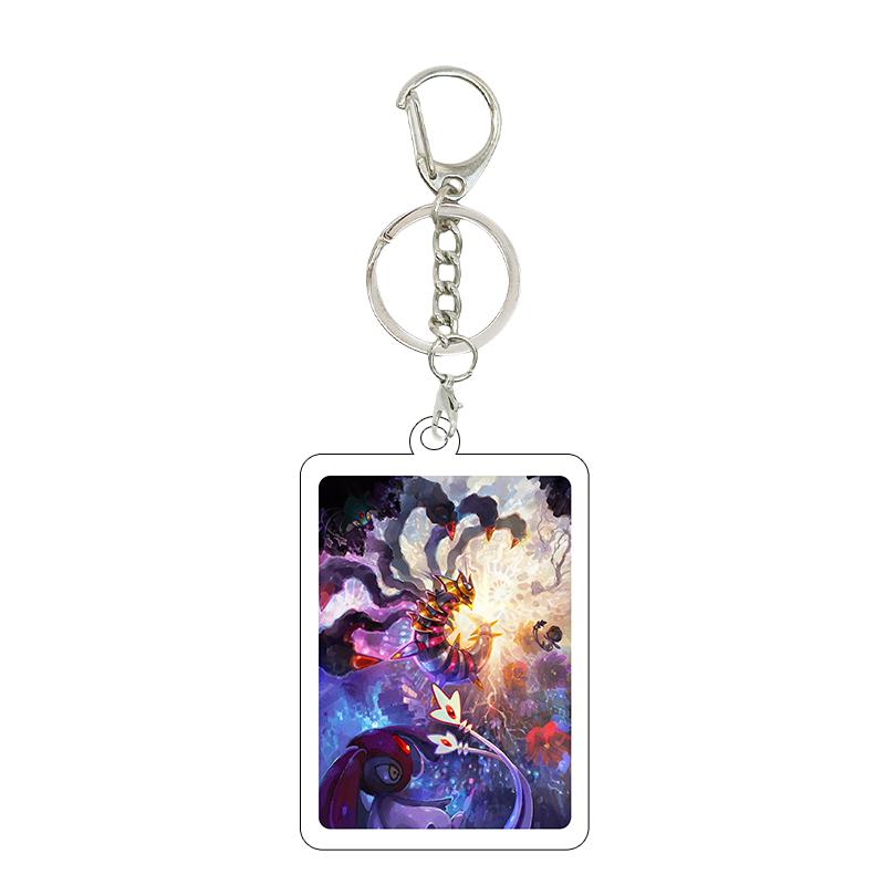 Ptcg Pocket 5cm Anime Fashion Squirtle Bulbasaur Psyduck Cartoon Diy Acrylic Action Keychain Backpack Pendant Accessories Charm