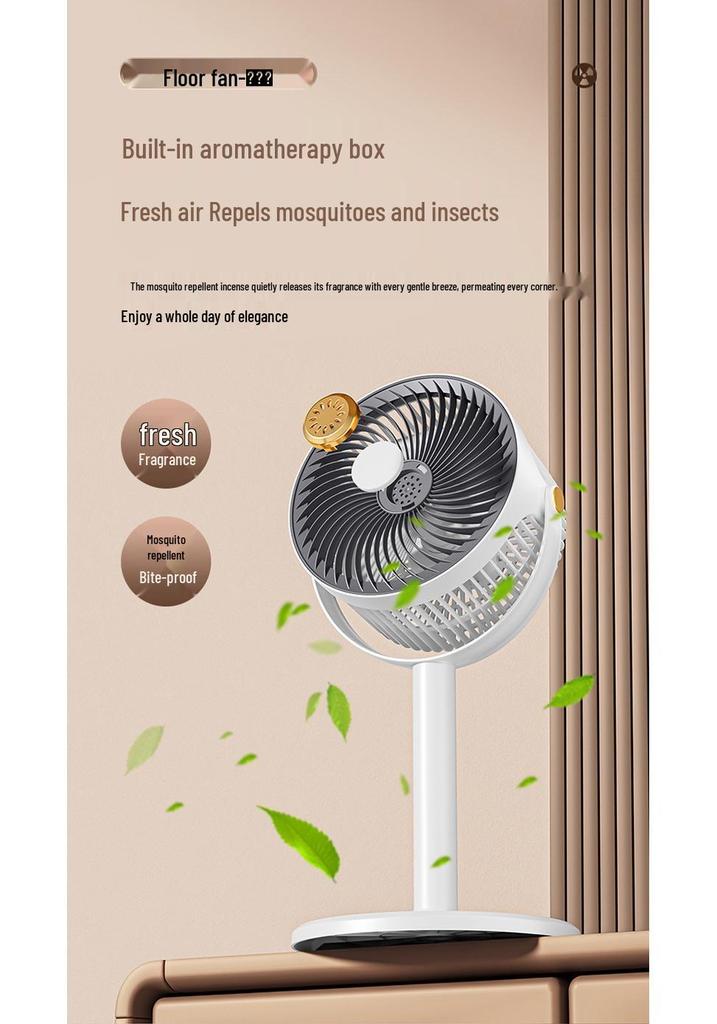 Rechargeable Vertical Floor and Desktop Circulation Fan for Home and Office