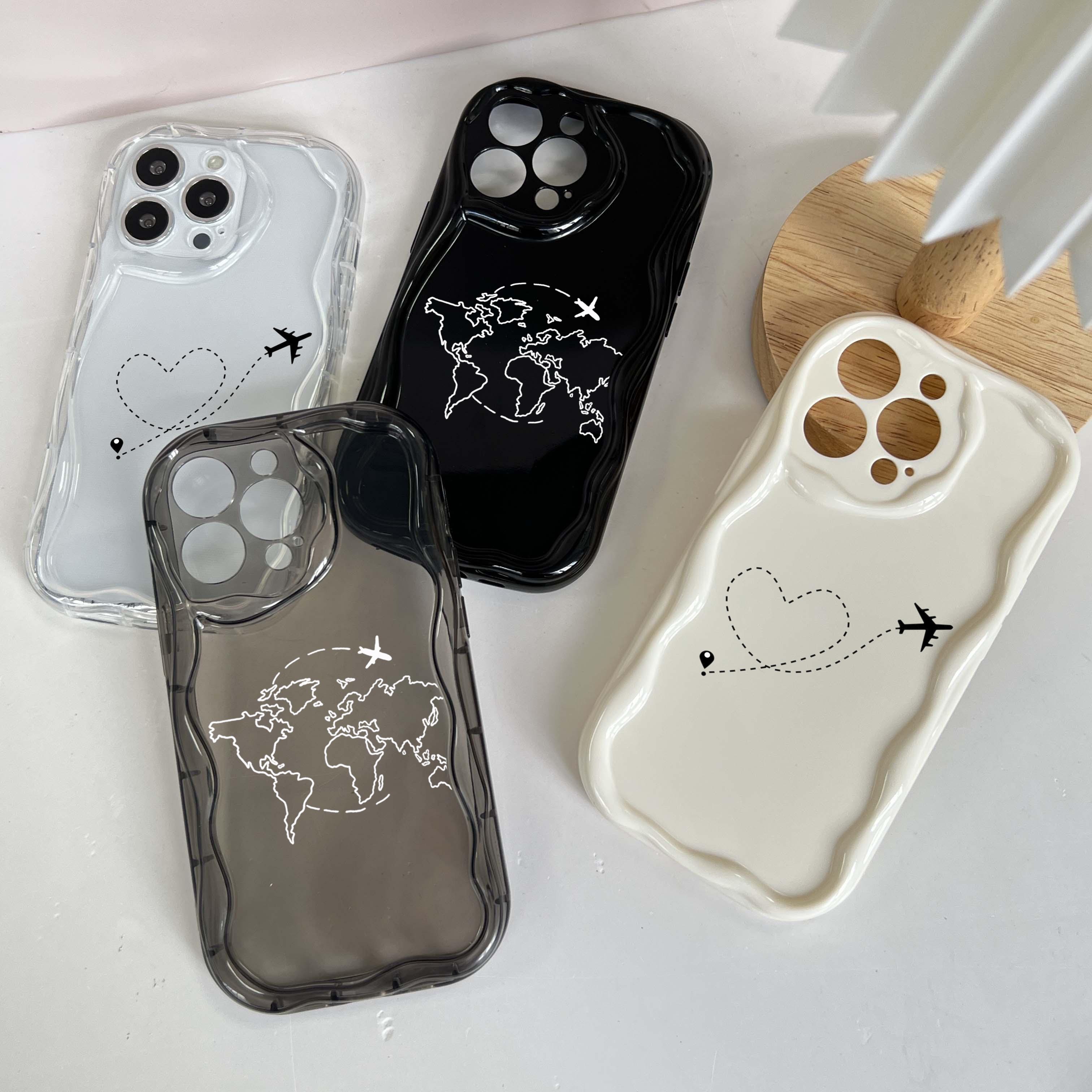 

Мягкие волнистые чехлы для телефонов N67 Aircraft траектория искусства для iPhone 14 Pro Max 13 mini 15 Plus XR 7 8 6 XS Max 12 11, защитный чехол-бампер