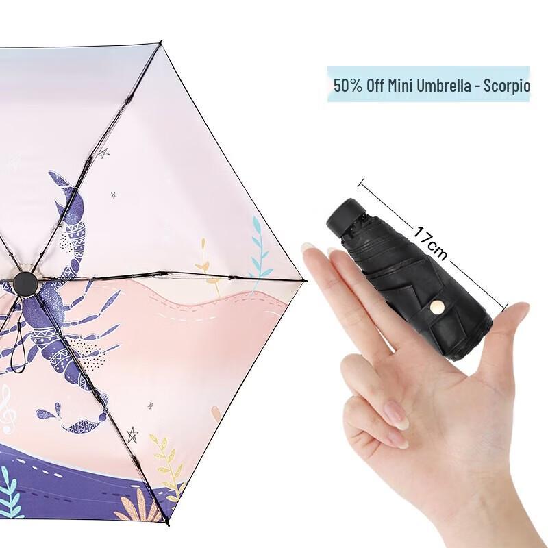 Hongye Scorpio Zodiac Compact Umbrella
