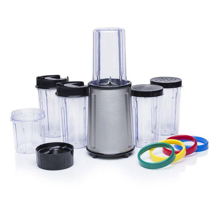 Mélangeur Tristar - BL-4445 - 17 Pièces - Corps Inox - Sans BPA - 240W