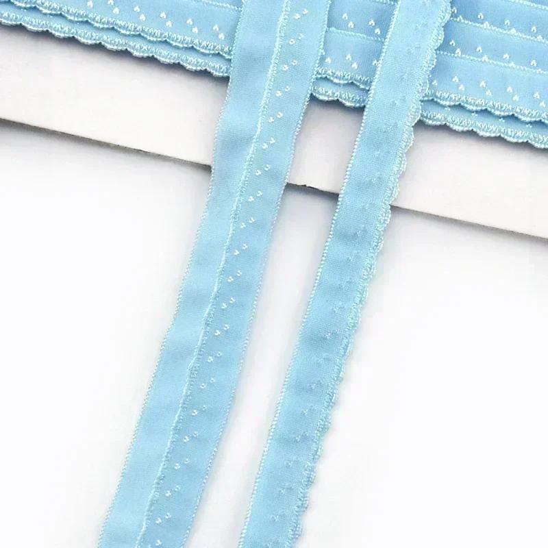 5/10/20M Meetee 11mm Cotton Elastic Band for Underwear Strap Stretch Webbing Tape Ribbon Double Layered Rubber Bands Accessories