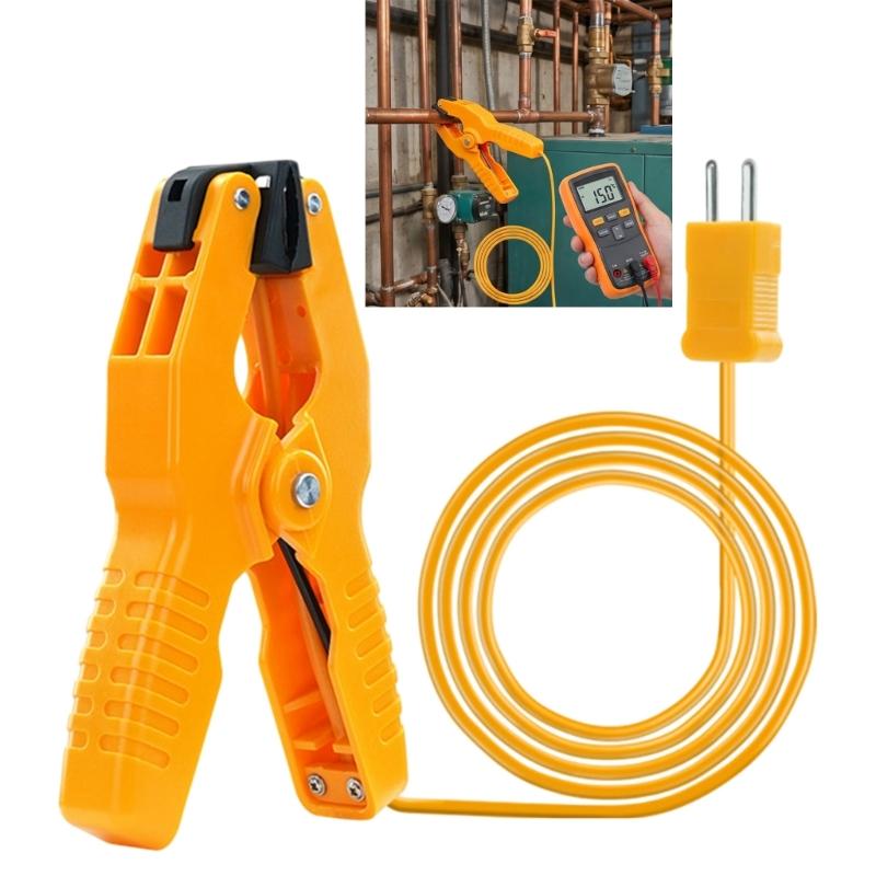 K Type Probe Test Clip Thermometers Probe Temperature Sensors Clip Plumbing Clamp For Accurate Temperature Control