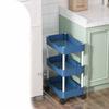 Mobile Storage Shelf Interspace Gap Shelf Kitchen Storage Shelf Bathroom Storage Rack Fridge Side Seam Finishing Rack