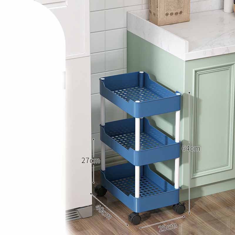 Mobile Storage Shelf Interspace Gap Shelf Kitchen Storage Shelf Bathroom Storage Rack Fridge Side Seam Finishing Rack