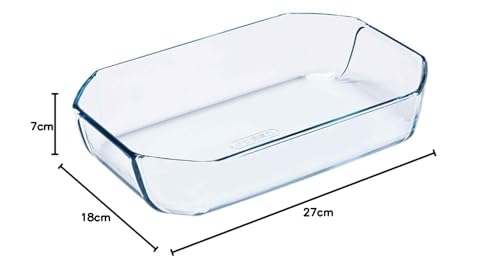 Synergy Trading PYREX Rectangle Roaster Oven Dish, 2.1L