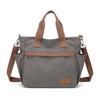 Women's Large Capacity Tote Bag Retro Student Crossbody Bag Canvas Shoulder Bag
