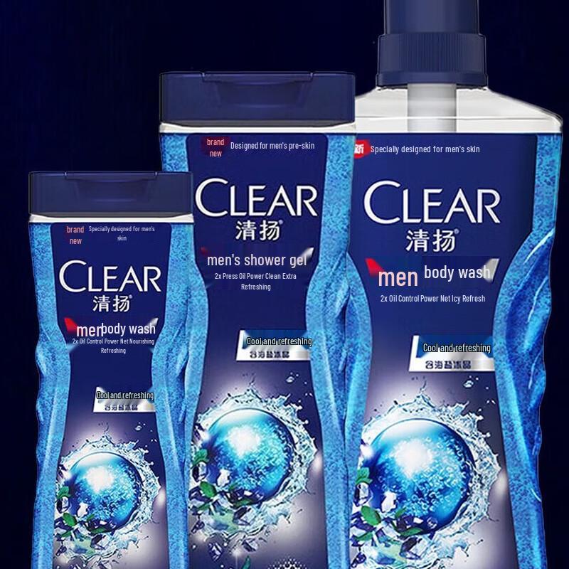 Clear & Gentle Men's Oil Control & Moisturizing Shower Gel