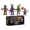 5er Pack Anime-Figur Zusammenbauspielzeug Five Night At FReddy Fnaf Niedliche Actionfigur PVC-Modell FReddy To