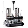 Beifu Glass Seasoning & Condiment Organizer Set