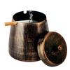 Creative Metal Ashtray with Lid for Bars, KTV, and Cafes