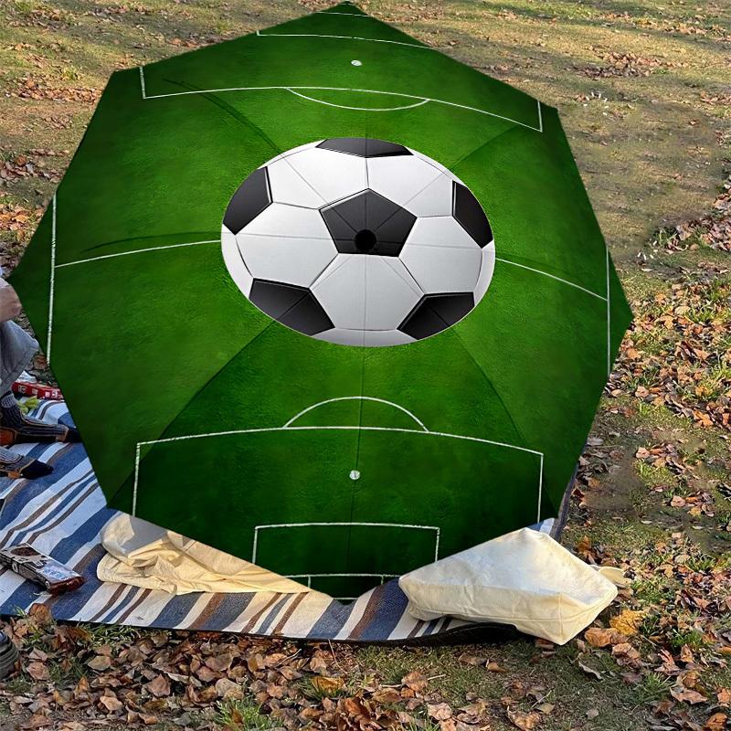 1PC Soccer Field Umbrella-8-Rib Reinforced Portable Folding Travel Suitable for All Seasons Outdoor Daily Use-G404