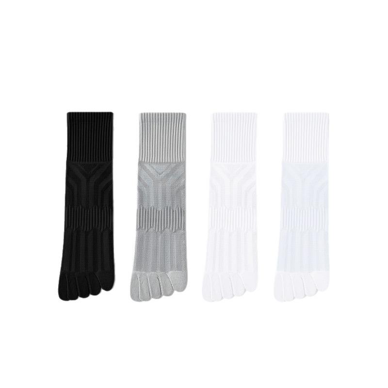 Heren Lente en Herfst Sport Hardlopen Schokabsorberend Antislip Massage Bodem In De Buis Vijf Vinger Sokken