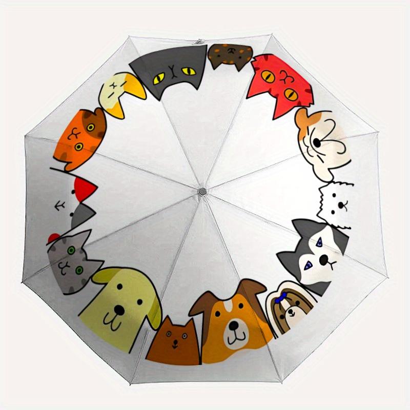 

1pc Pet Circle Automatic Open/Close Umbrella, Portable Folding umbrella for Everyday Use yy250826003