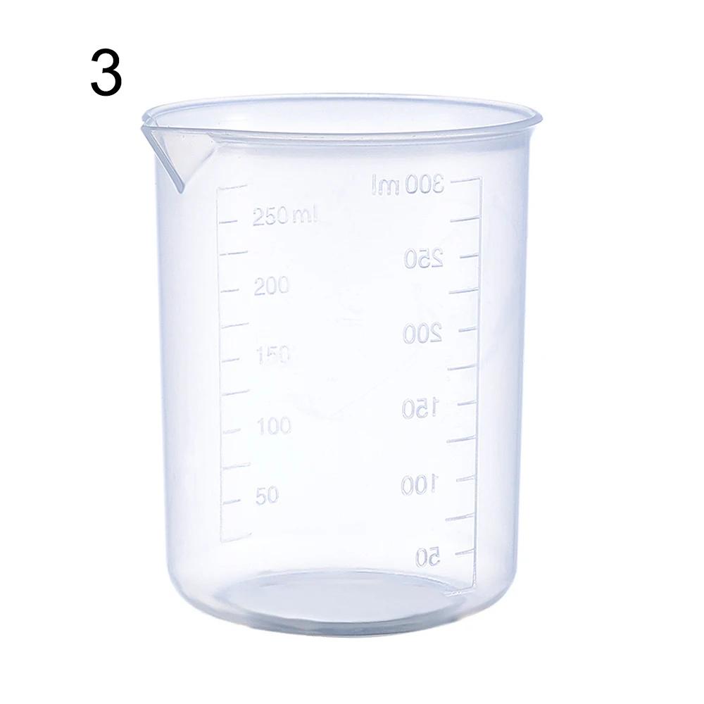 Measuring Cup Transparent Plastic Laboratory Beaker Graduated Liquid Jug Cup Kitchen Baking Cooking Measurement Scale Container