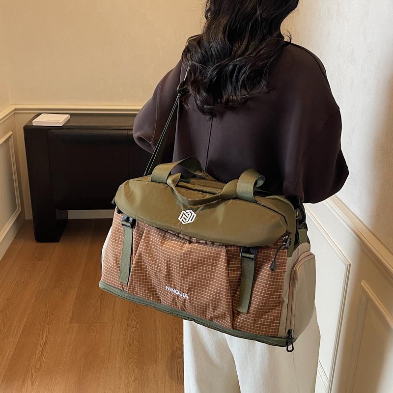 Short Distance Travel Bag Men Women Large Capacity Hand Luggage Bag Sports Fitness Bag